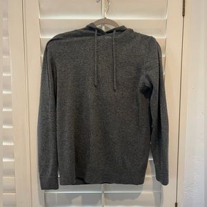 Everlane Grade A Cashmere Hoodie Sweater Charcoal Grey Size Small